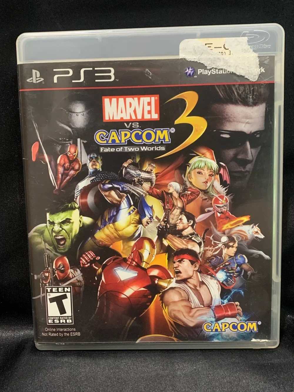 MARVEL vs CAPCOM 3 Fate of Two Worlds PS3 Video Game Rated T EUC